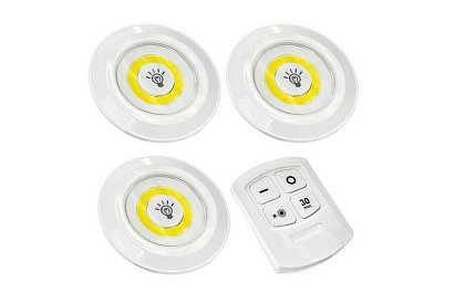 3x LED vezeték nélküli lámpa távirányítással