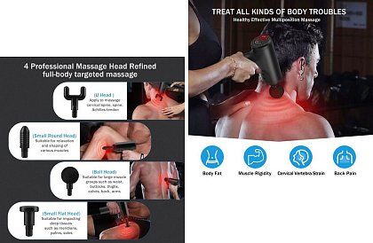 Fascial Gun - Masszírozó pisztoly az egész test izmainak fellazítására