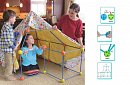 Gyerekkészlet erődök, bunkerek építésére