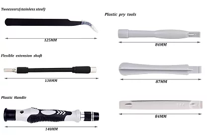 115 bit és szerszámkészlet - okos eszközök javításához