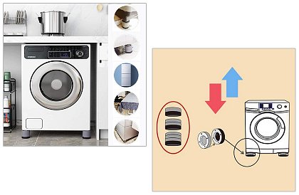 Rezgéscsillapító betétkészlet – nem csak a mosógép alá