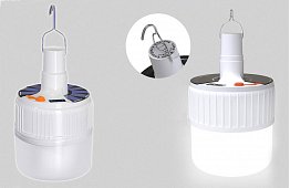 Napelemes kemping tölthető lámpa - 5 világítási mód