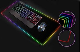 Játékpad egérhez és billentyűzethez RGB háttérvilágítással – 80 x 30 cm