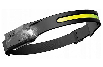 Újratölthető COB LED fejlámpa mozgásérzékelővel - Head Lamp