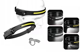 Újratölthető COB LED fejlámpa mozgásérzékelővel - Head Lamp