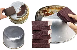 Tisztítószivacs odaégett edényekre - 3 db egy csomagban