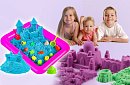 Folyékony kinetikus homok 2000 g - műanyag doboz, formák és felfújható homokozó