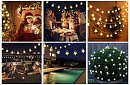 Dekoratív kültéri napelemlánc 40 LED - Lights Star