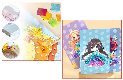 Kreatív készlet színes anyagokból való készítésre - Puzzle Toys