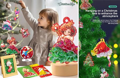 Kreatív készlet karácsonyi díszek készítéséhez - Christmas Toys