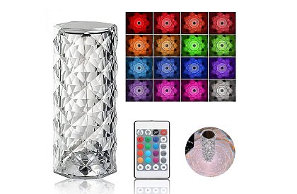 Érintéses RGB asztali lámpa – Diamond Crystal Lamp