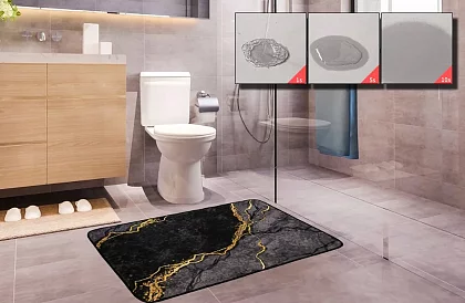 Gyorsan száradó szőnyeg modern kivitelben - 80x50 cm