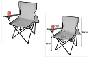 Összecsukható horgászszék – Kemping szék