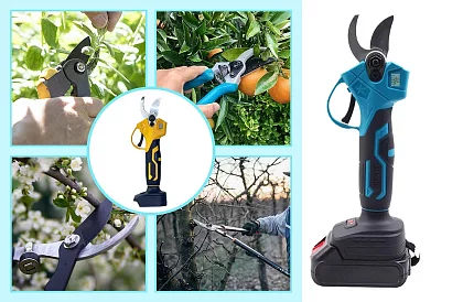 AKKUS kerti metszőolló HAYAMI HA 1040 + 2 akkumulátor