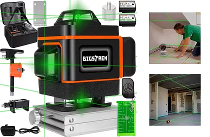 4D lézeres szintező 360° – 16 vonal – szintező lézer