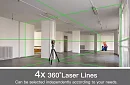 4D lézeres szintező 360° – 16 vonal – szintező lézer