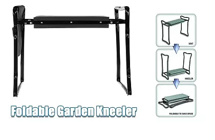 Összecsukható kerti térdeplő 3 az 1-ben – térdeplő, pad és szerszámszervező