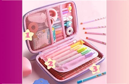 Iskolai tolltartó – Egyszarvús PLAY tolltartó 3D grafikával