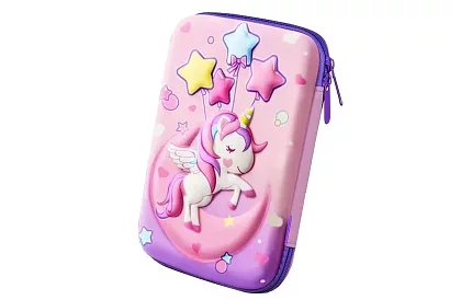 Iskolai tolltartó – Egyszarvús PLAY tolltartó 3D grafikával