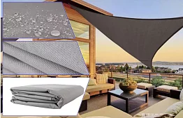 Háromszög alakú napernyő 4 x 4 x 4 m – Szürke