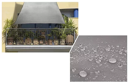 Árnyékoló napvitorla 3 x 2 m – Szürke