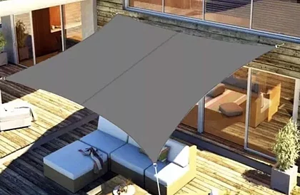Árnyékoló napvitorla 4 x 3 m – Szürke