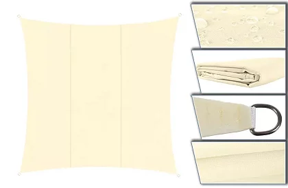 Árnyékoló napvitorla 4 x 3 m – Bézs