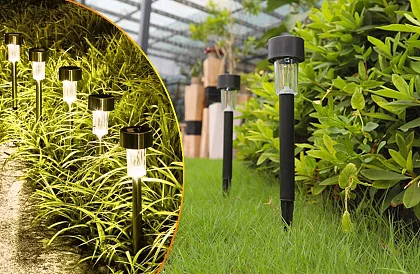 Napelemes kerti lámpák - 10 darabos készlet