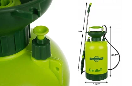 GARDLOV 5 literes kézi nyomáspermetező – kompakt erő a kertjéhez
