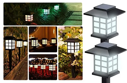 Napelemes kerti lámpák – Lámpások - 6 darabos szett