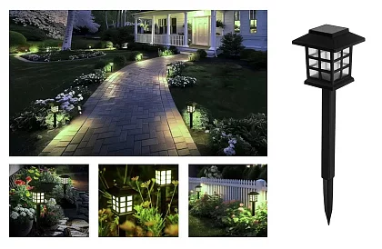 Napelemes kerti lámpák – Lámpások - 6 darabos szett