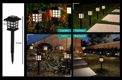 Napelemes kerti lámpák – Lámpások - 6 darabos szett