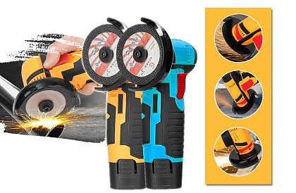 AKKUS mini sarokcsiszoló HAYAMI – 1023 – koffer + 2 akkumulátor
