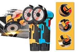 AKKUS mini sarokcsiszoló HAYAMI – 1023 – koffer + 2 akkumulátor