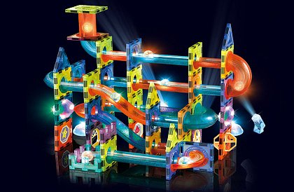 Oktatási mágneses 3D építőkészlet – 110 darab