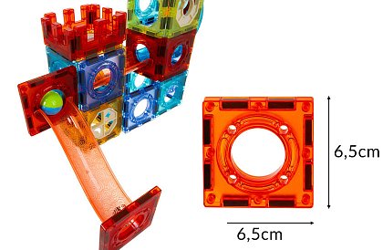 Oktatási mágneses 3D építőkészlet – 110 darab