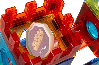 Oktatási mágneses 3D építőkészlet – 110 darab