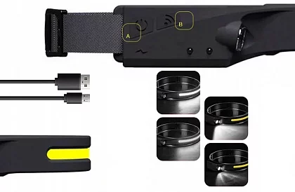 Univerzális, tölthető COB LED fejlámpa HeadLamp – 2 darab