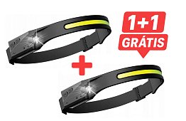 Univerzális, tölthető COB LED fejlámpa HeadLamp – 2 darab