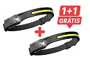 Univerzális, tölthető COB LED fejlámpa HeadLamp – 2 darab