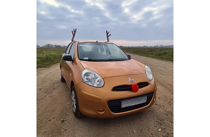 Rénszarvak és orr – dekoráció az autójához