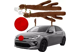 Rénszarvak és orr – dekoráció az autójához