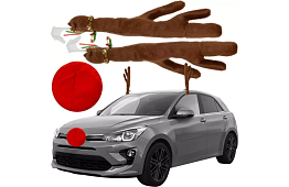 Rénszarvak és orr – dekoráció az autójához