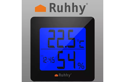 Digitális óra hőmérővel és páratartalom-mérővel