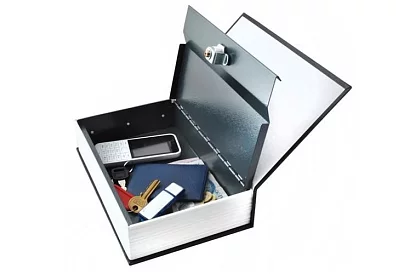 Könyv alakú széf - könyvbe rejtett széf