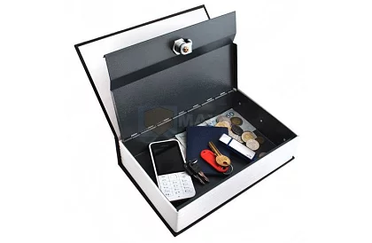 Könyv alakú széf - könyvbe rejtett széf