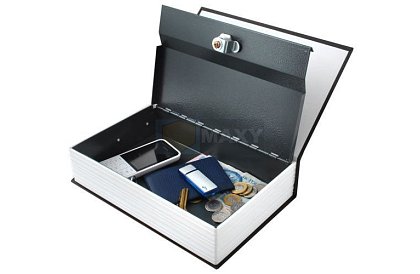 Könyv alakú széf - könyvbe rejtett széf