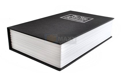 Könyv alakú széf - könyvbe rejtett széf