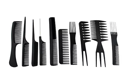 Professzionális fésűk - 10 darabos készlet