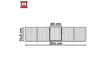 Kandallósor a kandalló előtt